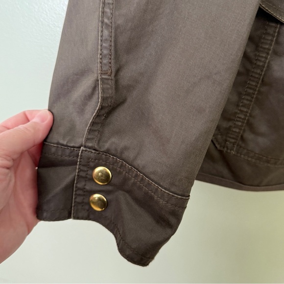 J. Crew Downtown Military Utility Field Jacket in Olive Green Brown Size Large - Picture 9 of 11